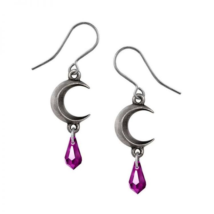 Boucles d'Oreilles 'Tears of the Moon - Amethyst'