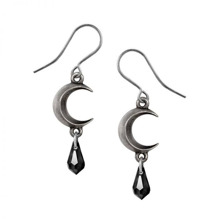 Boucles d'Oreilles 'Tears of the Moon - Black'