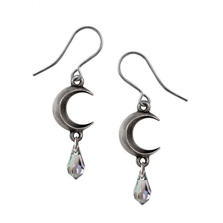 Boucles d'Oreilles 'Tears of the Moon - Crystal'