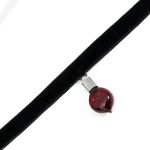 Choker 'Blood Drop' Noir et Rouge