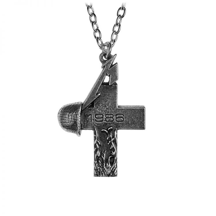 Pendentif 'Metallica Master of Puppets 1986 Cross'