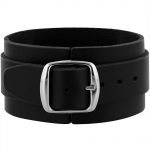 Black AC/DC Logo Leather Wriststrap