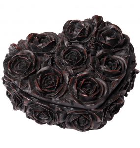 Black Rose Heart Box