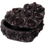 Black Rose Heart Box