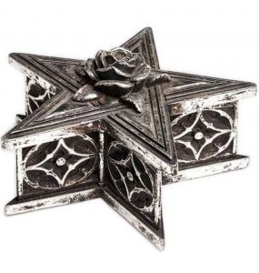 Antique Silver Pentagram Box