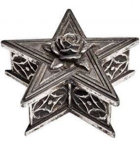 Boîte 'Pentagram' Argent Antique