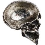 Antique Silver Half Skull Trinket Dish