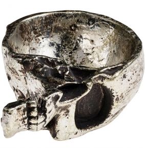 Vide-Poche 'Half Skull' Argent Antique