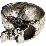 Antique Silver Half Skull Trinket Dish