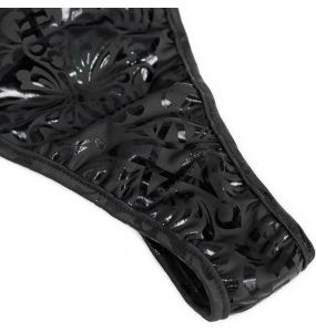 Maillot de Bain Une Pièce 'Pentagramme' Noir