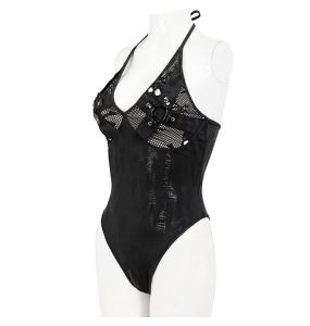 Balck 'Limiteti' One-Piece Swimsuit