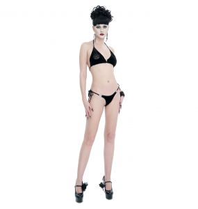 Bikini/Lingerie 'Talida' en Velours Noir