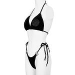 Bikini/Lingerie 'Talida' en Velours Noir