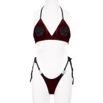 Burgundy 'Talida' Bikini/Lingerie