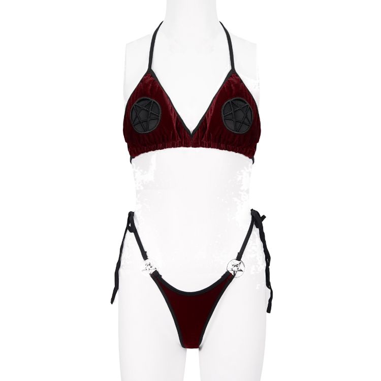 Burgundy 'Talida' Bikini/Lingerie