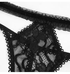 Black 'Amelina' Lingerie Set