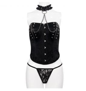 Ensemble de Lingerie 'Mira' Noir avec Choker