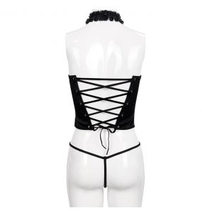 Ensemble de Lingerie 'Mira' Noir avec Choker