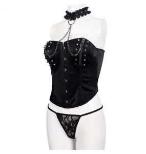 Ensemble de Lingerie 'Mira' Noir avec Choker