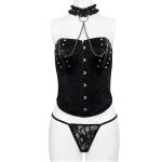 Ensemble de Lingerie 'Mira' Noir avec Choker