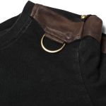 Black and Brown Long Sleeves 'Nautilus' Top