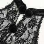 Body Sexy 'Melisande' en Velours et Dentelle Noirs