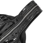 Body Sexy 'Attala' en Simili Cuir Verni Noir