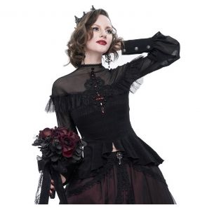 Bouquet de Roses 'Gothic Wedding' Rouge