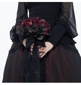 Bouquet de Roses 'Gothic Wedding' Rouge