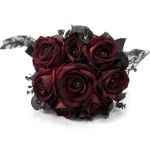 Bouquet de Roses 'Gothic Wedding' Rouge