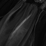 Black Velvet & Lace 'Liuva' Long Wedding Dress