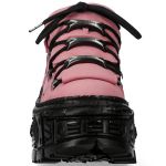 Pink Nubuck New Rock Tank Platform Shoes