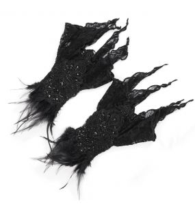 Black 'Dark Evil' Gloves