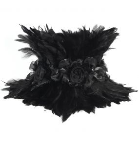 Black Feather 'Tufa' Collar