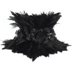 Black Feather 'Tufa' Collar