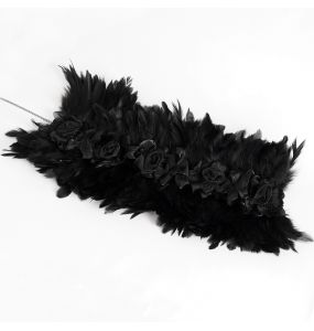 Black Feather 'Tufa' Collar