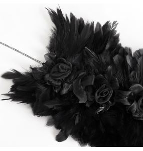 Black Feather 'Tufa' Collar