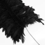 Black Feather 'Tufa' Collar