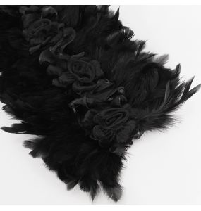 Black Feather 'Tufa' Collar