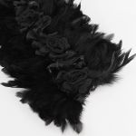 Black Feather 'Tufa' Collar