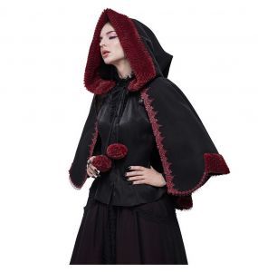 Cape 'Cassandra' Noire et Rouge