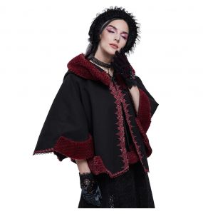 Cape 'Cassandra' Noire et Rouge