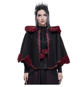 Cape 'Cassandra' Noire et Rouge