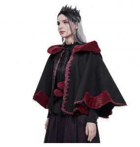 Cape 'Cassandra' Noire et Rouge