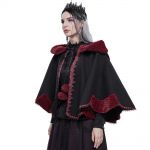 Cape 'Cassandra' Noire et Rouge