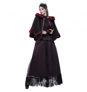 Cape 'Cassandra' Noire et Rouge