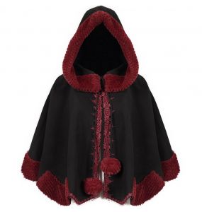 Cape 'Cassandra' Noire et Rouge