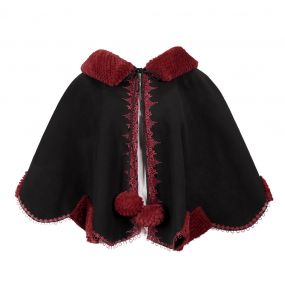 Cape 'Cassandra' Noire et Rouge