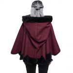 Red and Black 'Cassandra' Cape