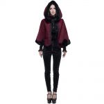 Red and Black 'Cassandra' Cape